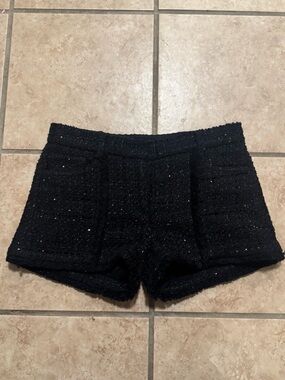 The Kooples Black Tweed Women's Shorts